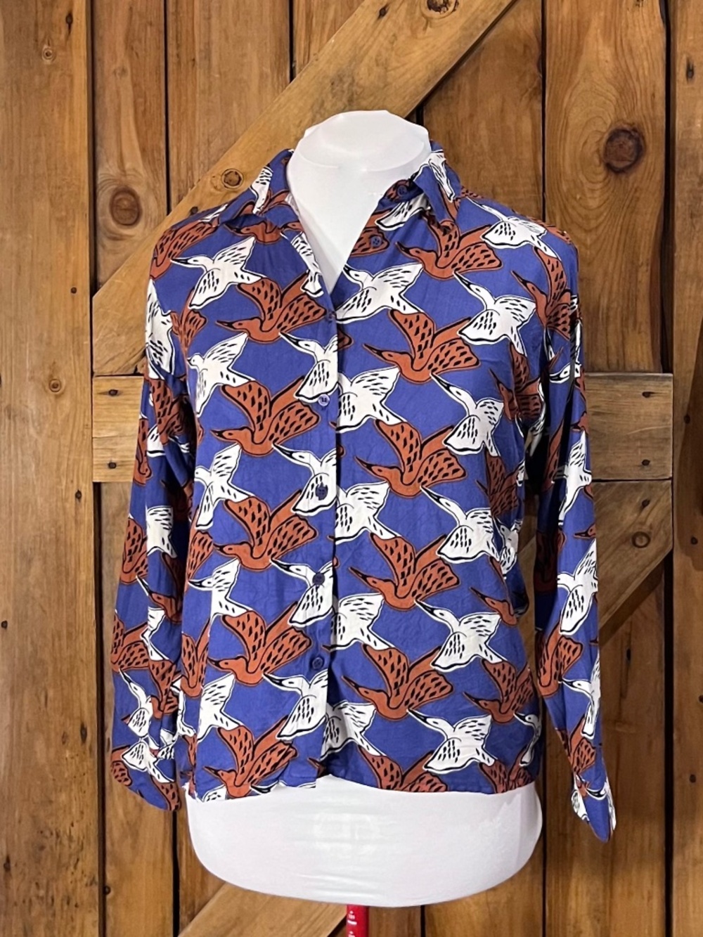 Compañía Fantástica Bird Print Blouse – Size L